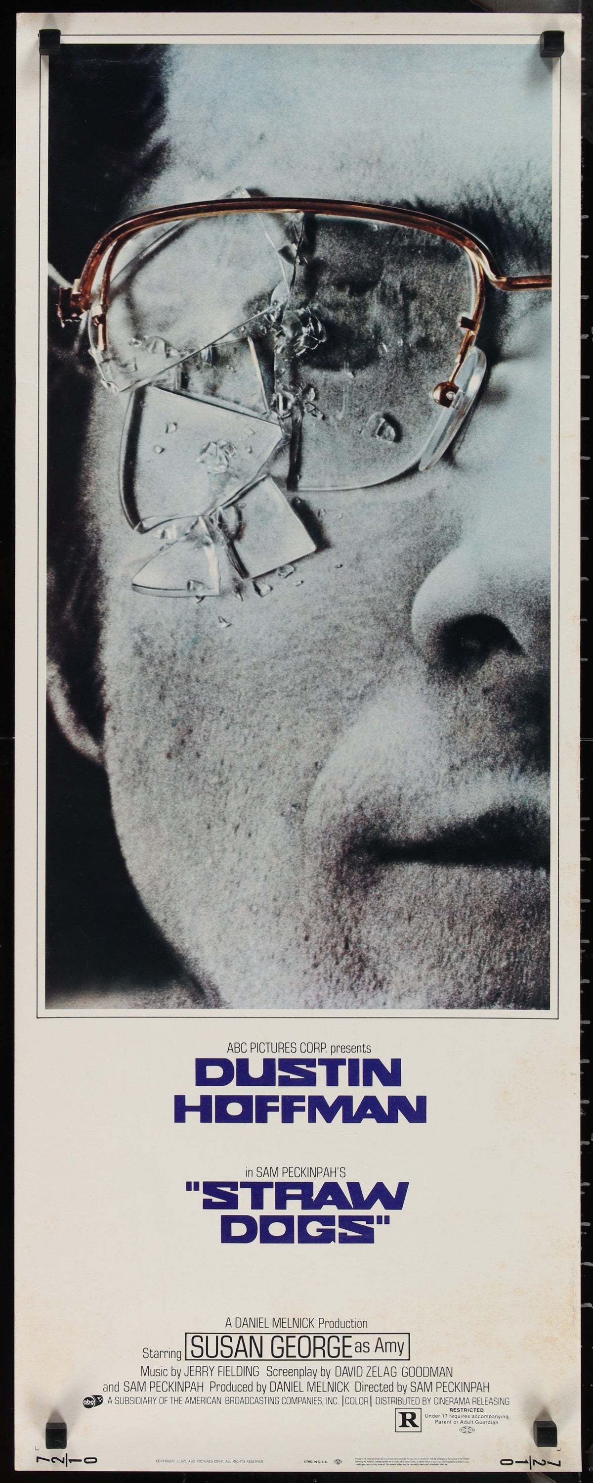 Straw Dogs Original Vintage Movie Poster
