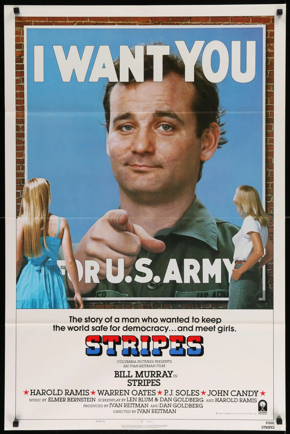 Stripes Original Vintage Movie Poster