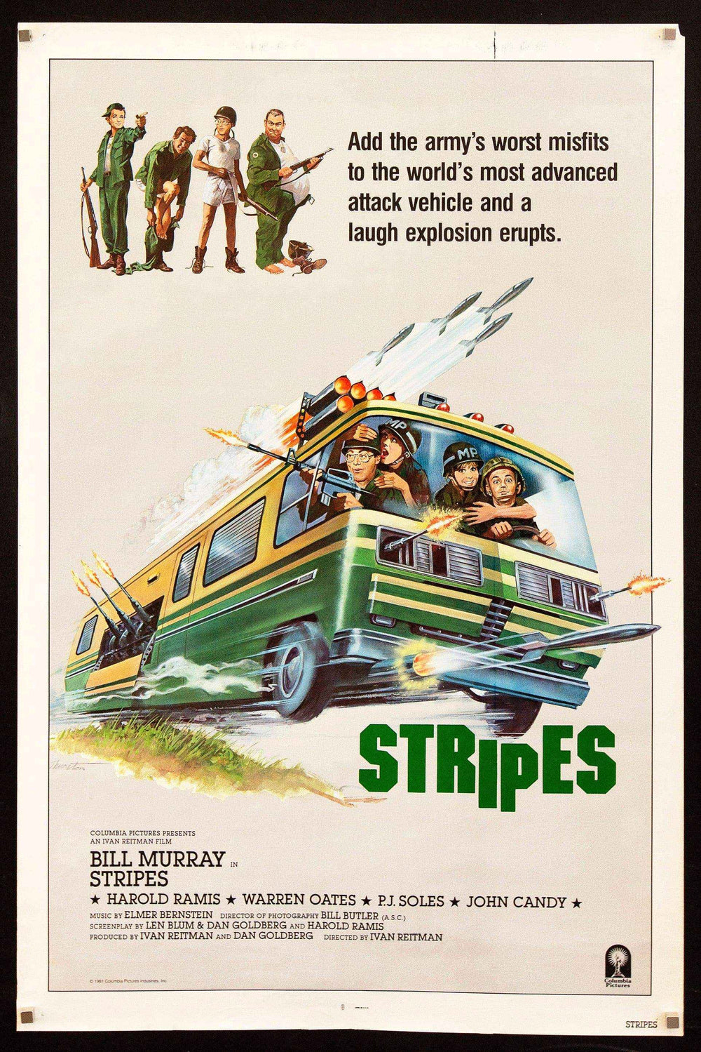 Stripes Original Vintage Movie Poster