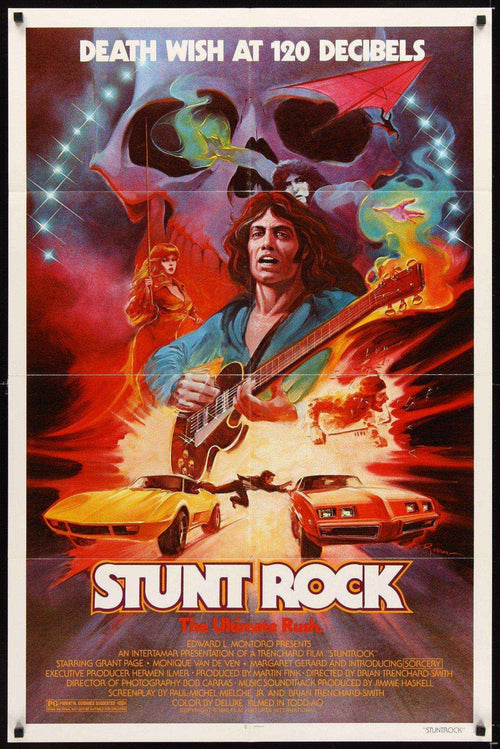 Stunt Rock Original Vintage Movie Poster