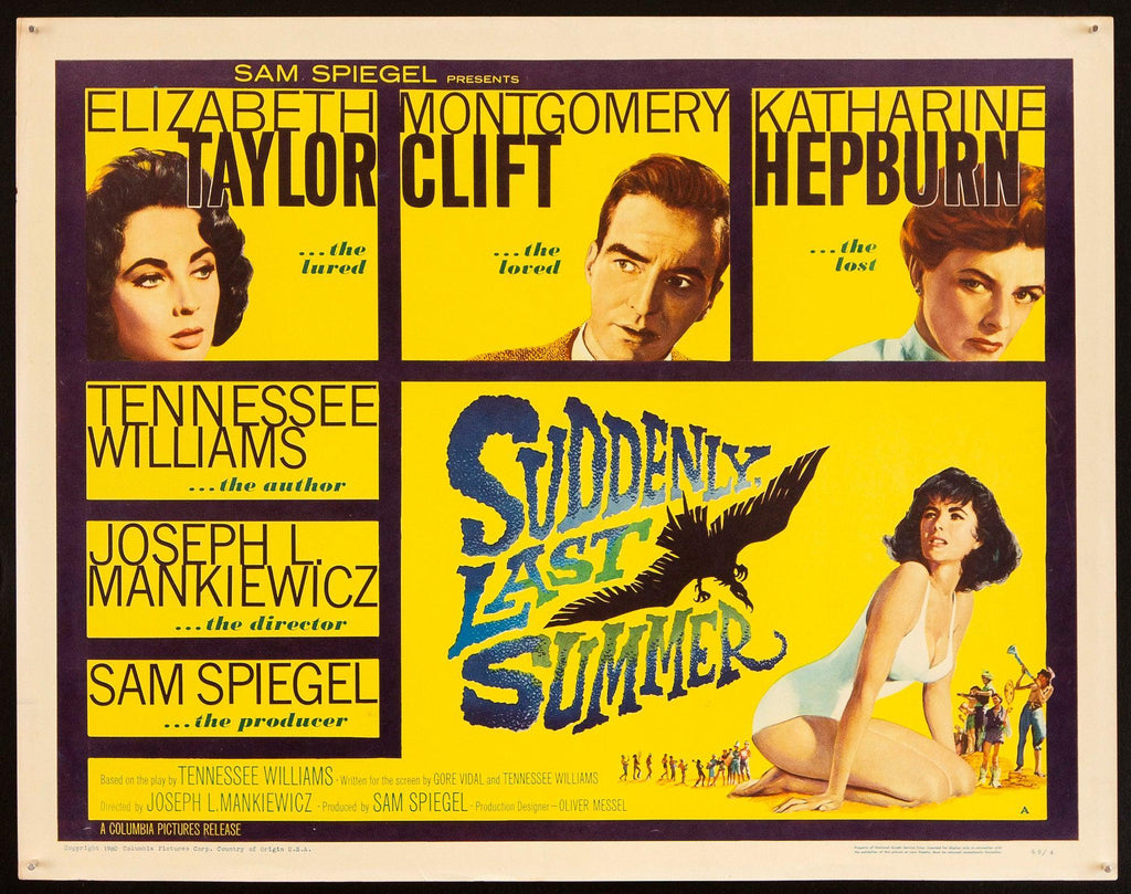 Suddenly, Last Summer Original Vintage Movie Poster