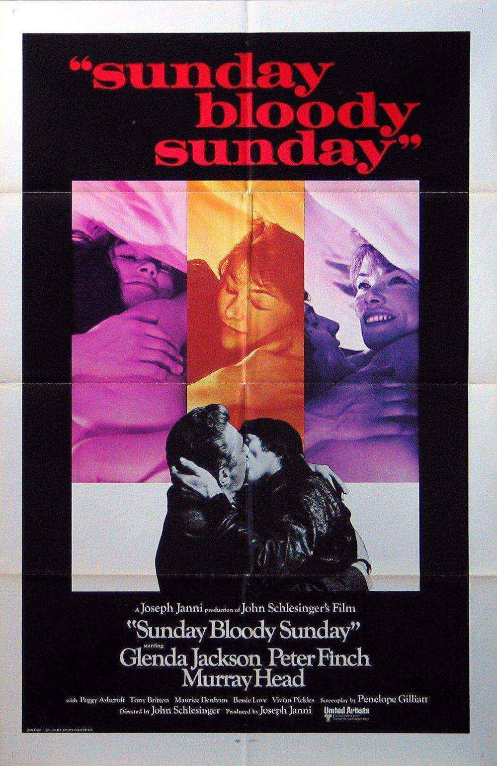Sunday Bloody Sunday Original Vintage Movie Poster