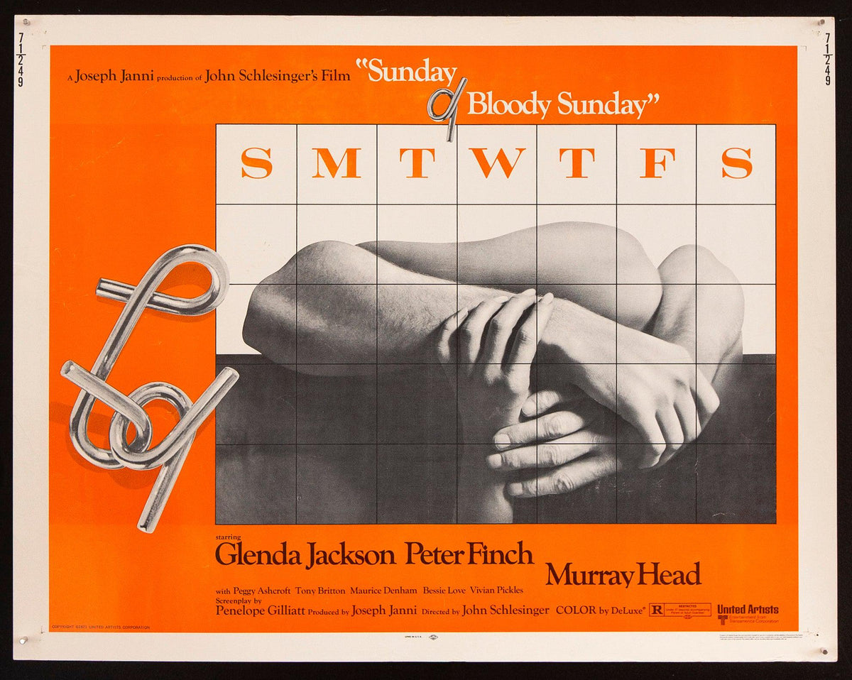 Sunday Bloody Sunday Original Vintage Movie Poster