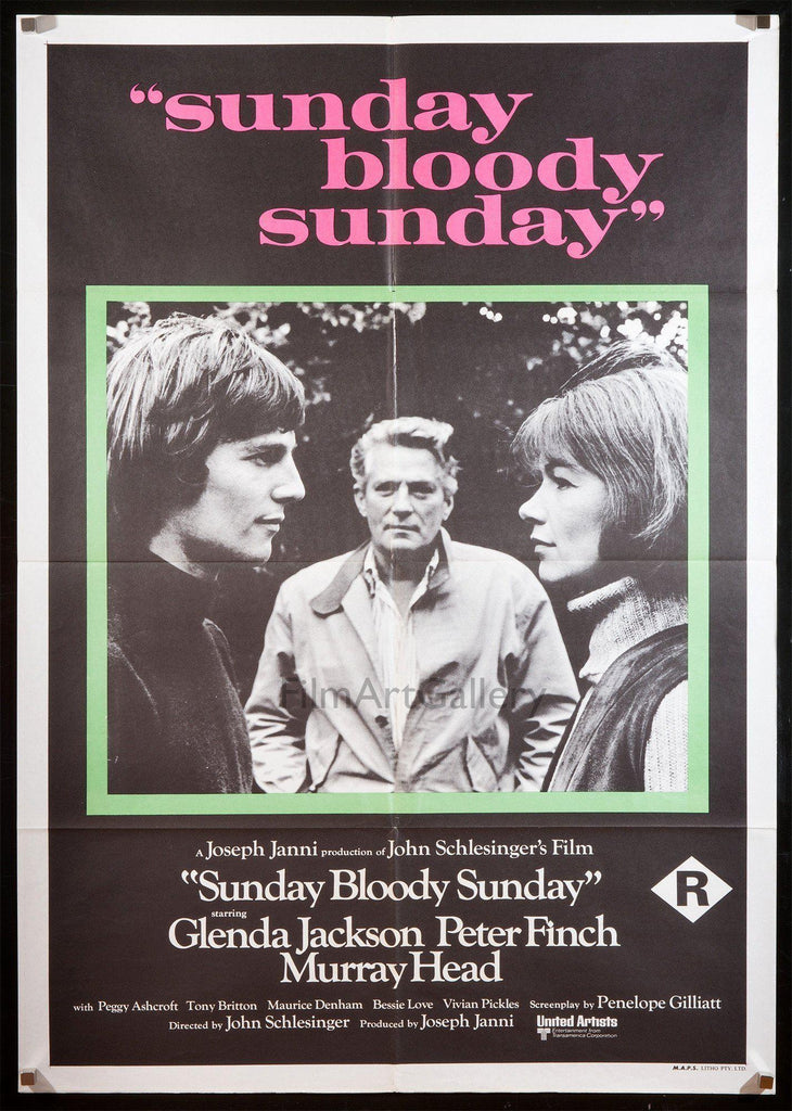 Sunday Bloody Sunday Original Vintage Movie Poster