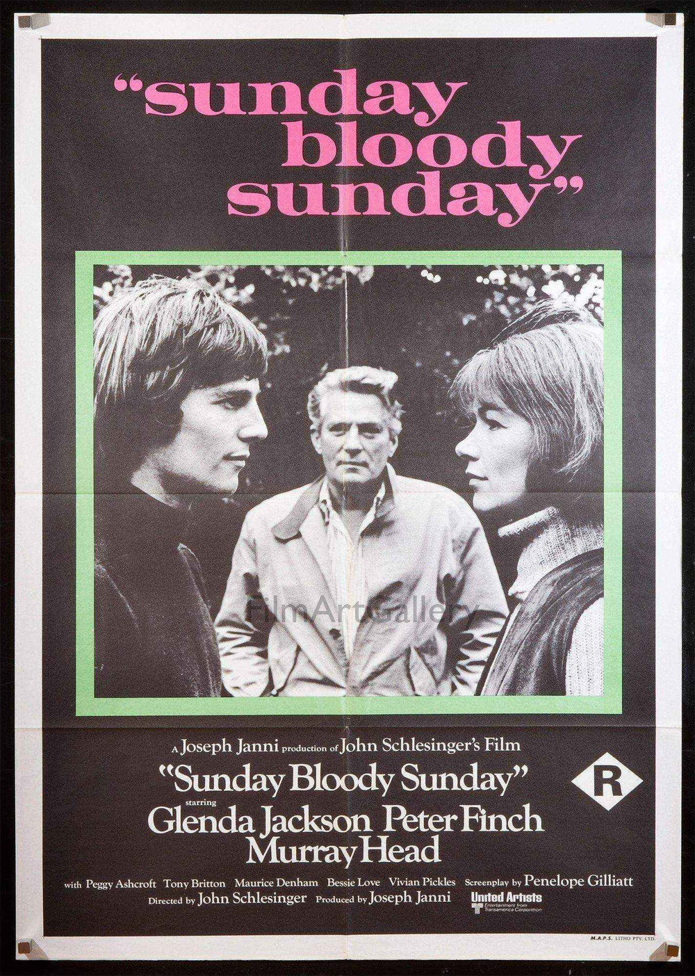 Sunday Bloody Sunday Original Vintage Movie Poster
