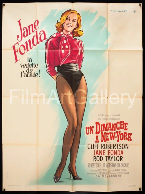Sunday In New York (Un Dimanche A New York) Original Vintage Movie Poster