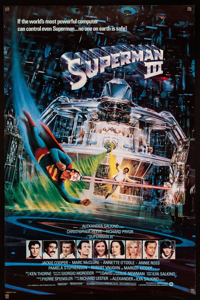 Superman III 3 1 Sheet (27x41) Original Vintage Movie Poster
