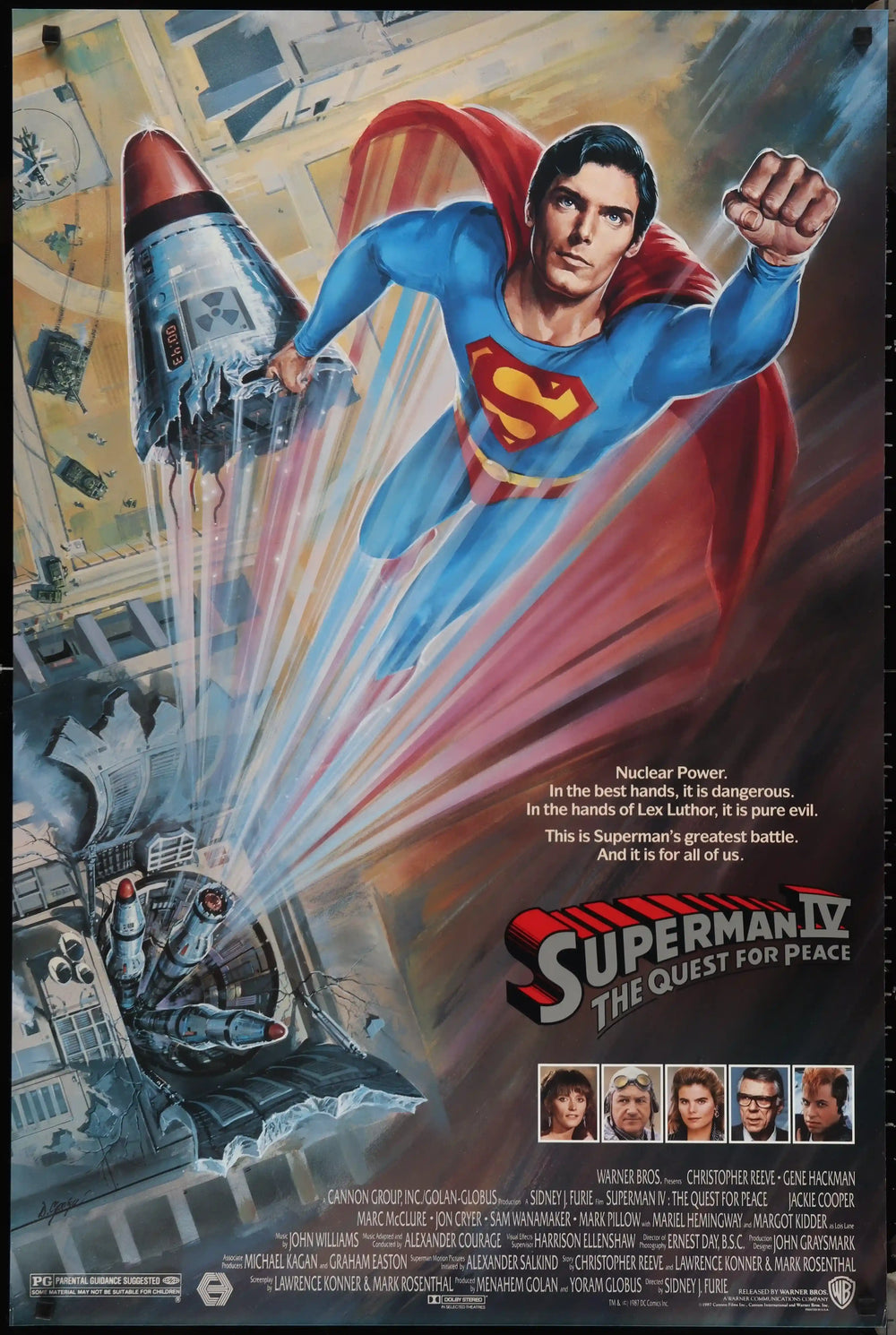Superman IV 4: The Quest For Peace Original Vintage Movie Poster