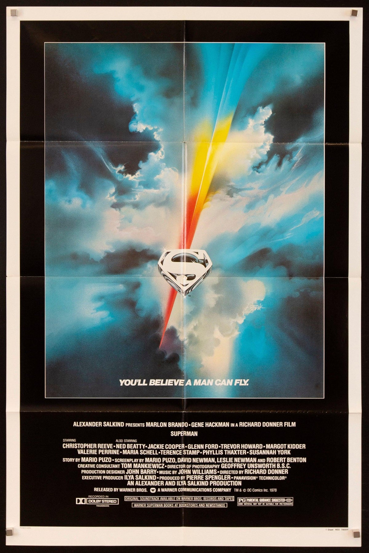 Superman Original Vintage Movie Poster