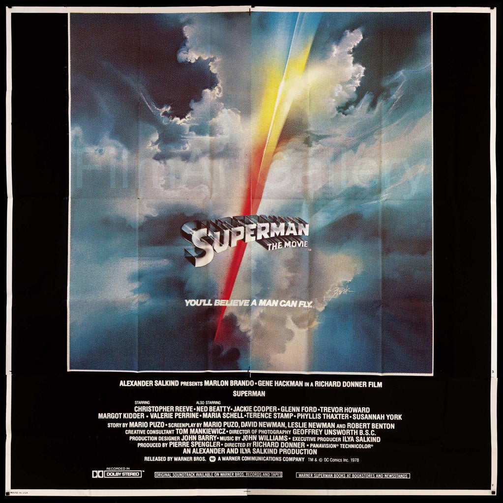 Superman Original Vintage Movie Poster