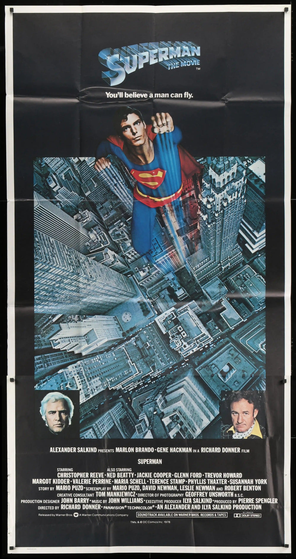 Superman Original Vintage Movie Poster