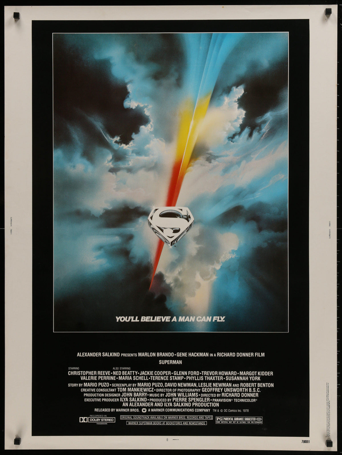 Superman Original Vintage Movie Poster