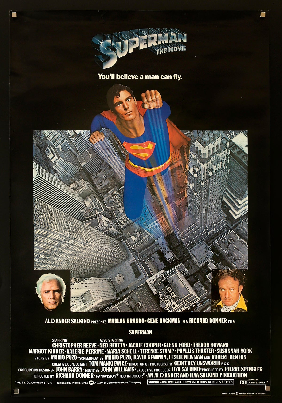 Superman Original Vintage Movie Poster