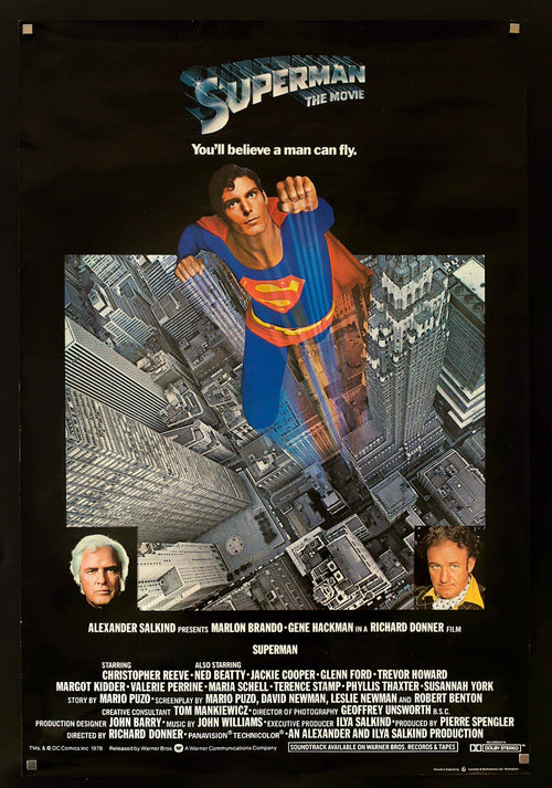 Superman Original Vintage Movie Poster