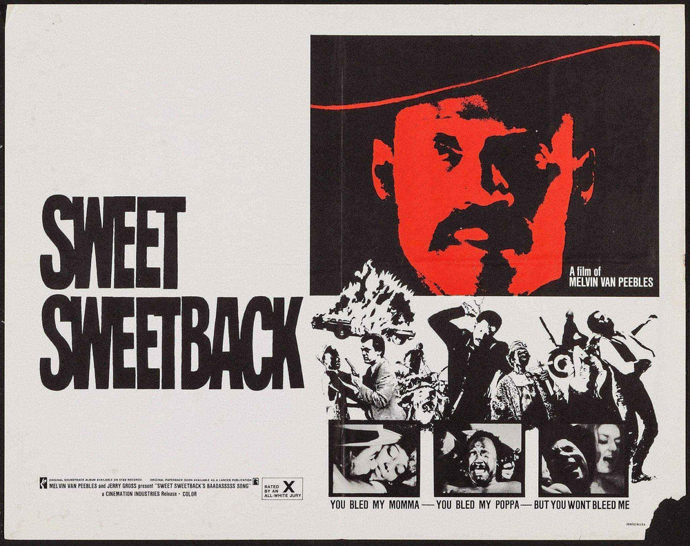 Sweet Sweetback's Baadasssss Song Original Vintage Movie Poster