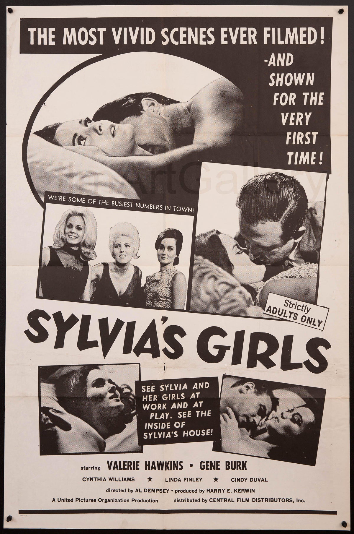 Sylvia&#39;s Girls Original Vintage Movie Poster