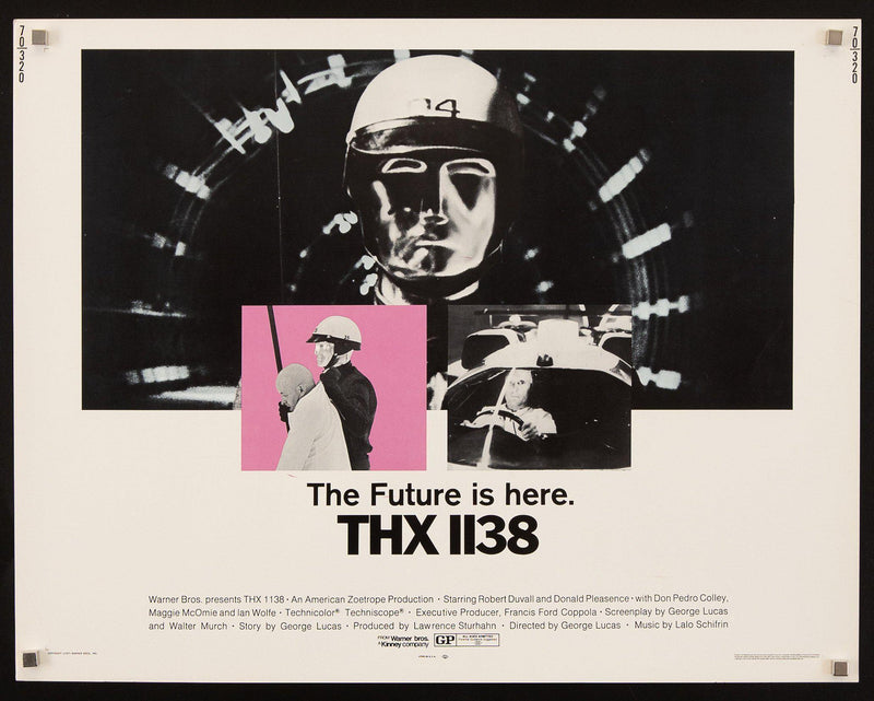 THX 1138 Half Sheet (22x28) Original Vintage Movie Poster