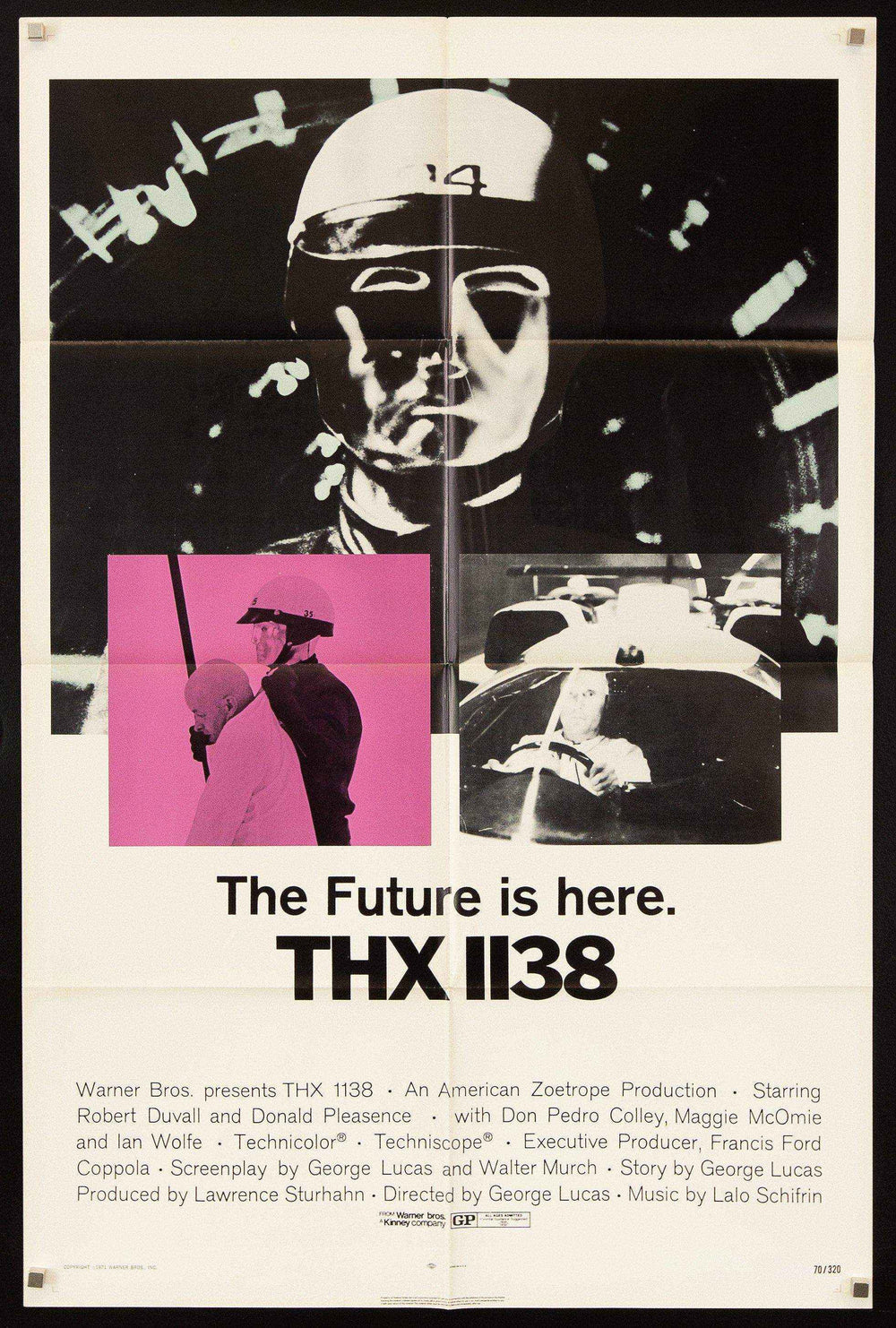 THX 1138 Original Vintage Movie Poster
