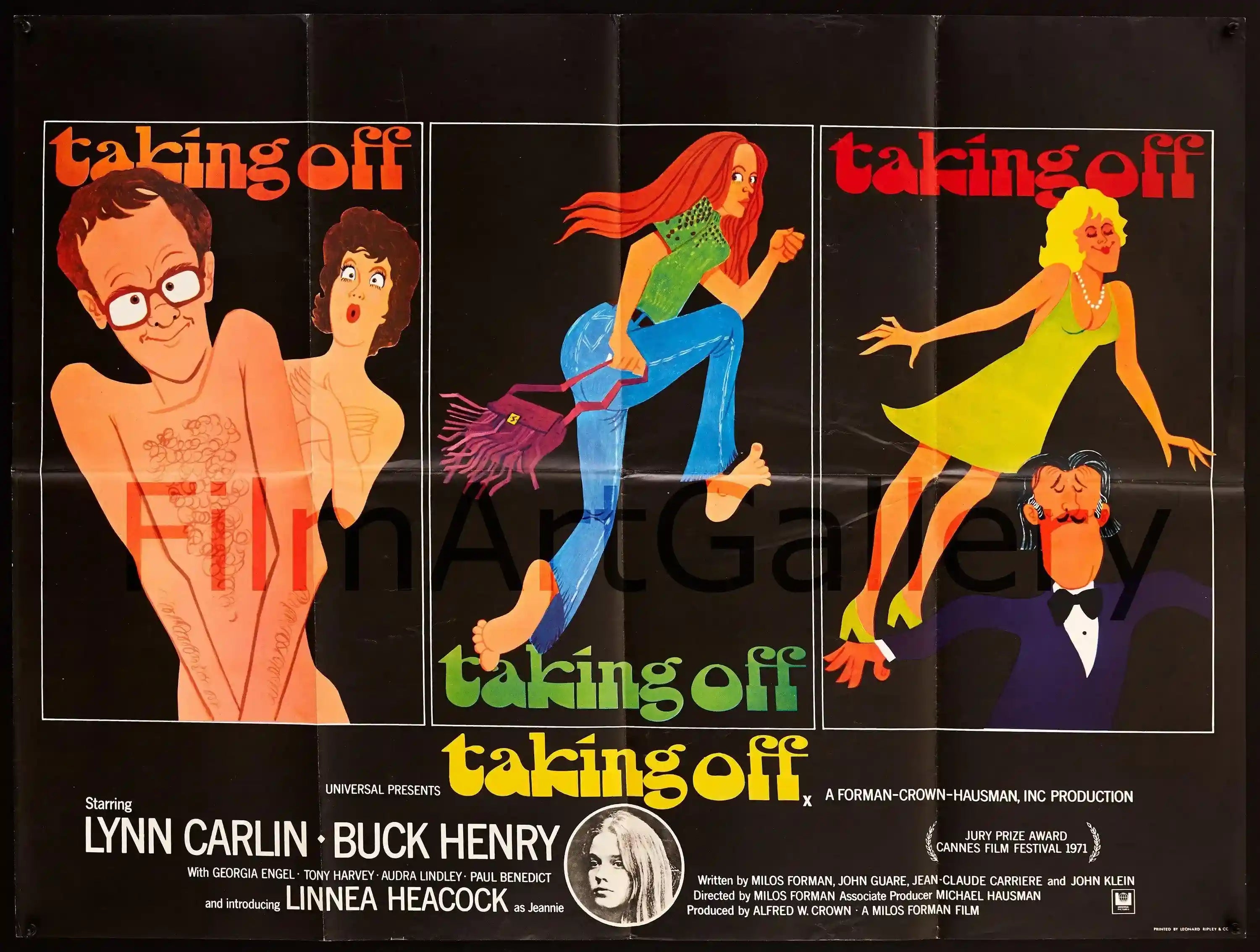 Taking Off Movie Poster 1971 British Quad (30x40)