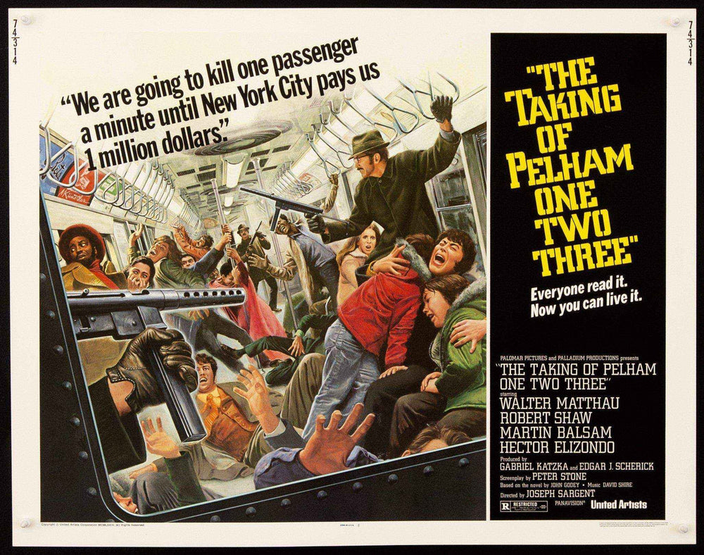 Taking of Pelham One Two Three Original Vintage Movie Poster