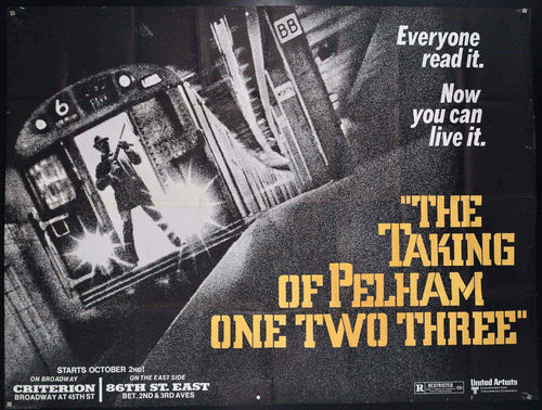 Taking of Pelham One Two Three Original Vintage Movie Poster