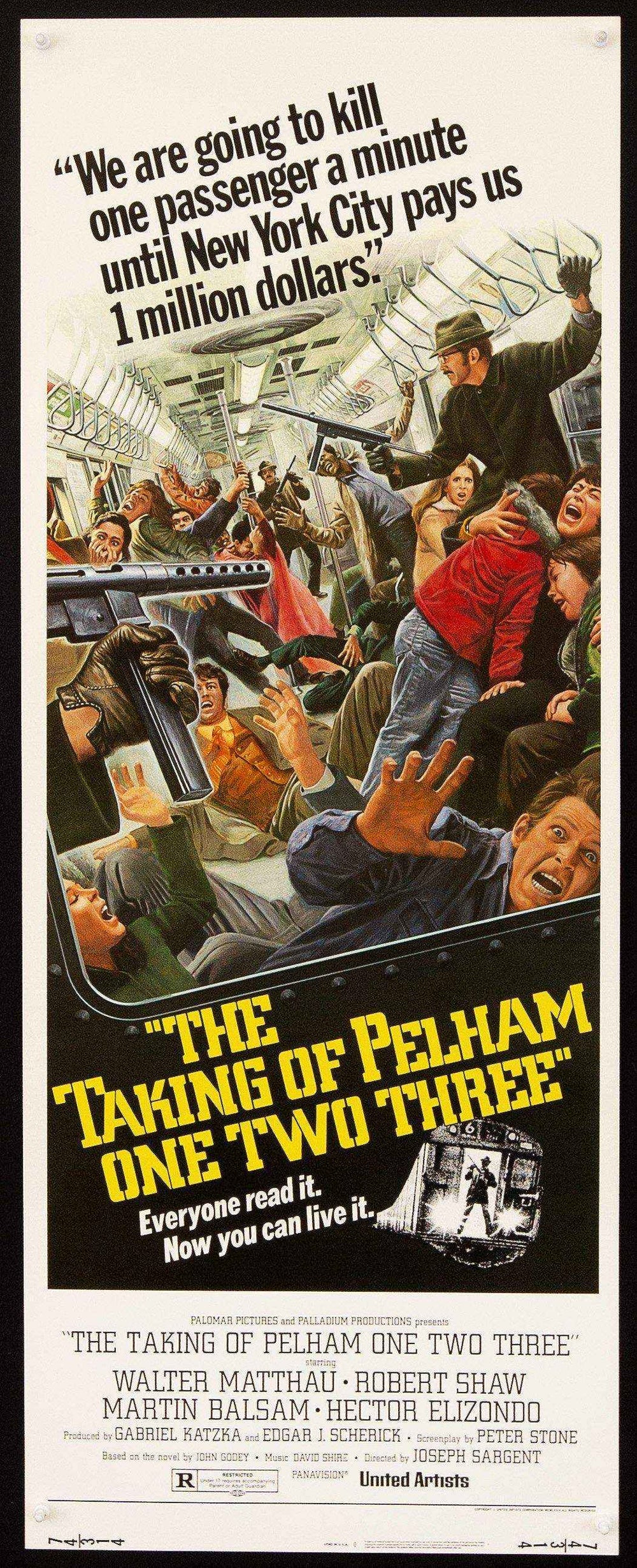 Taking of Pelham One Two Three Original Vintage Movie Poster