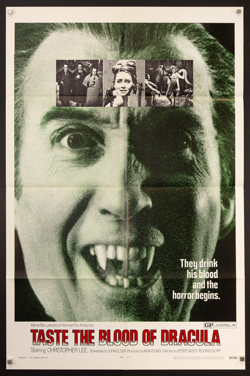 Taste the Blood of Dracula 1 Sheet (27x41) Original Vintage Movie Poster