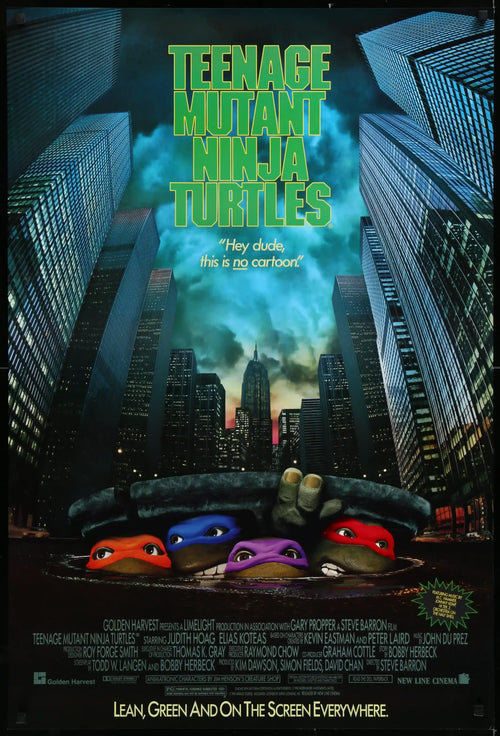 Teenage Mutant Ninja Turtles Original Vintage Movie Poster
