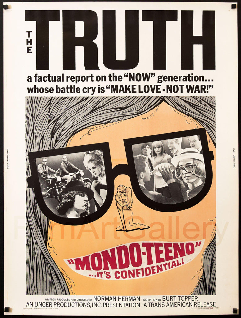 Teenage Rebellion (Mondo Teeno) U.S. 30x40 Original Vintage Movie Poster