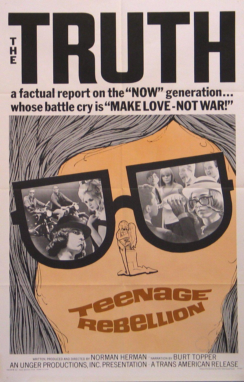 Teenage Rebellion 1 Sheet (27x41) Original Vintage Movie Poster