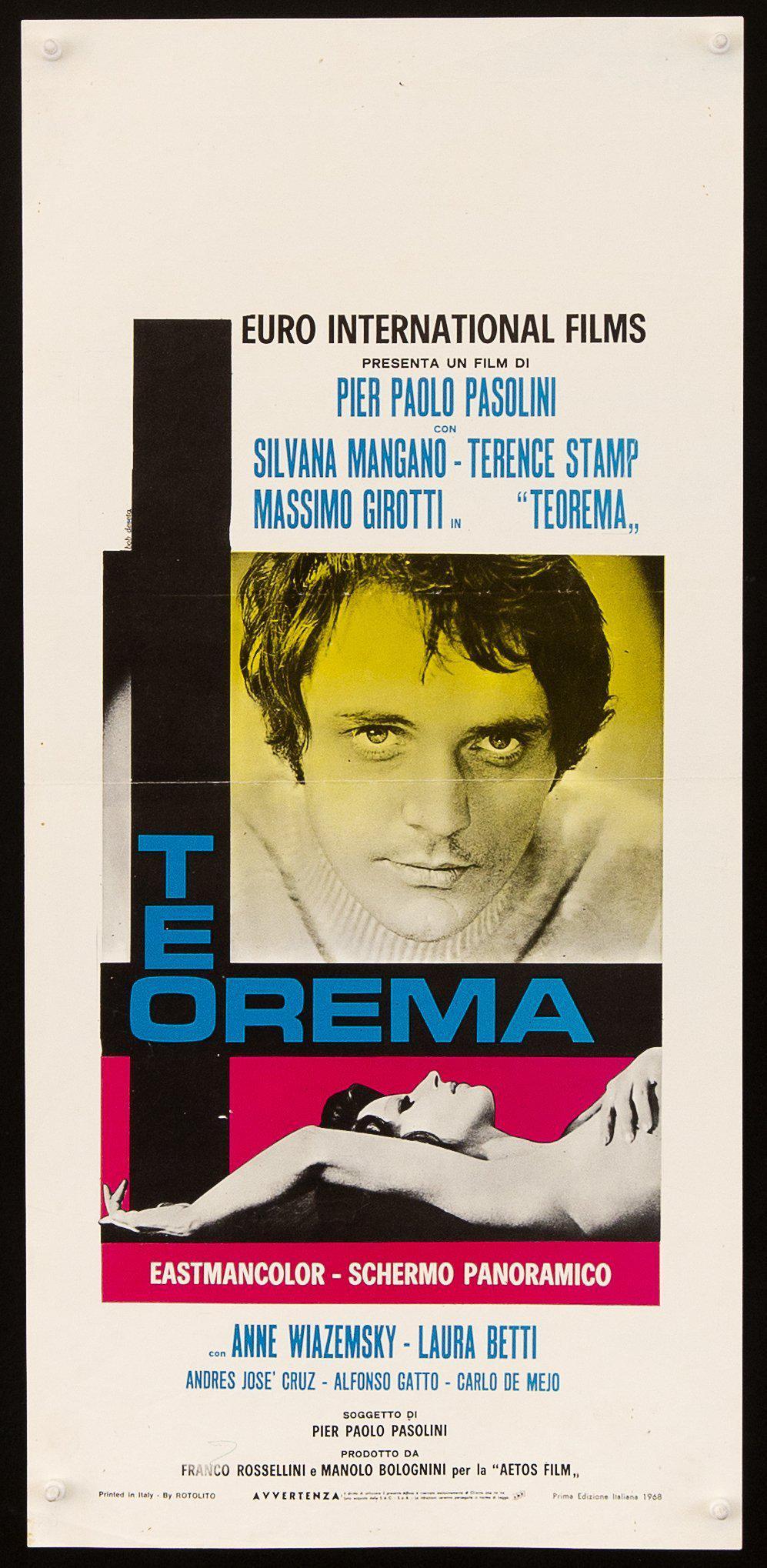 Teorema Original Vintage Movie Poster