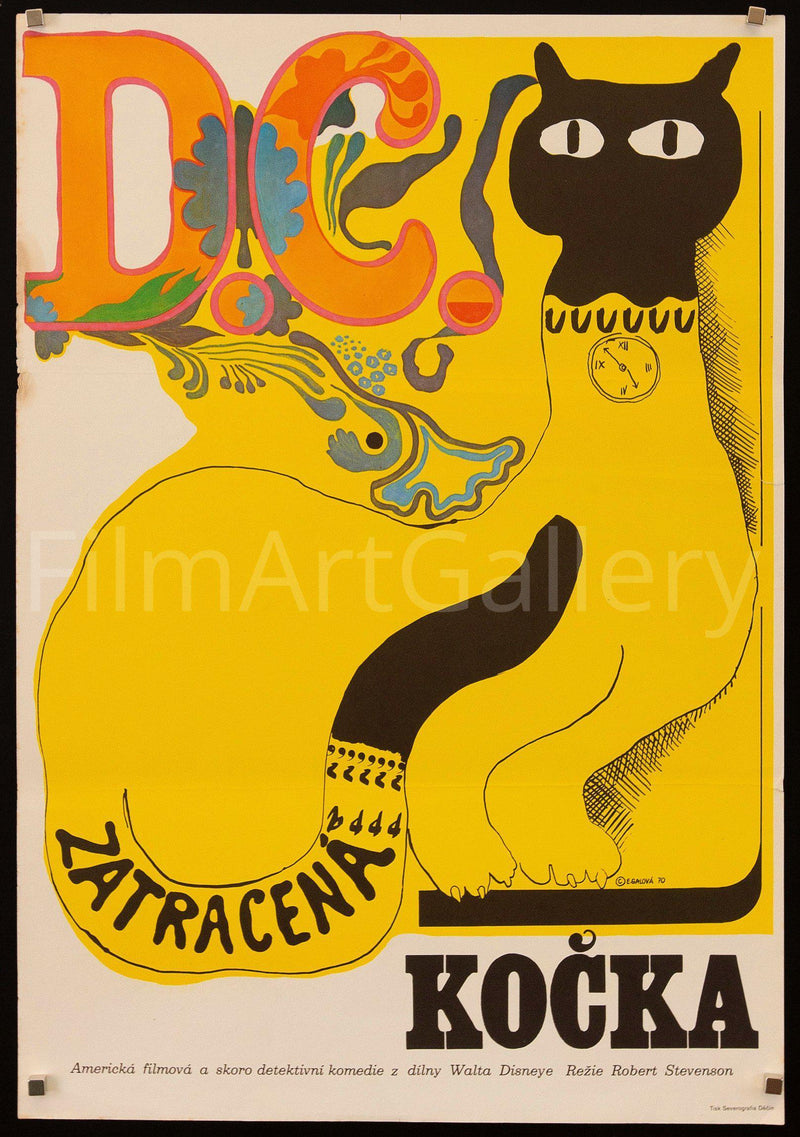 That Darn Cat Czech (23x33) Original Vintage Movie Poster