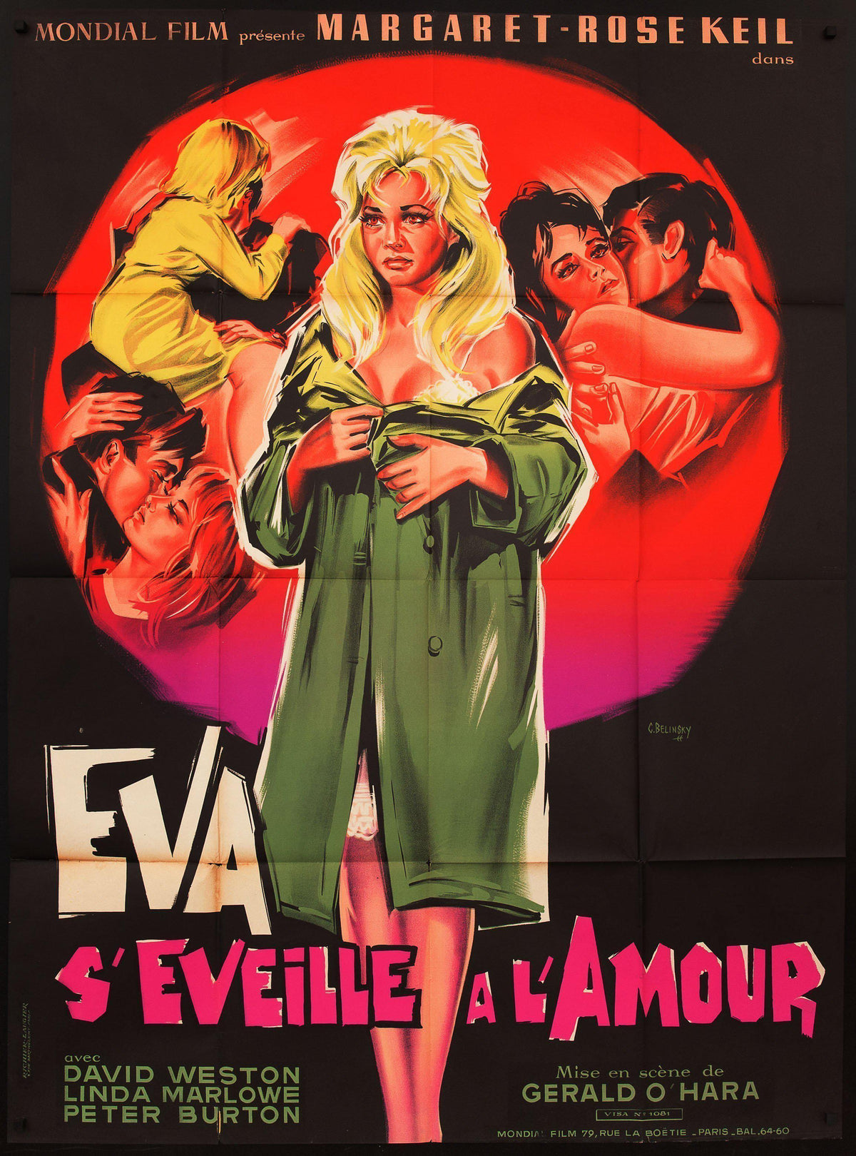 That Kind of Girl (Eva S&#39;Eveille A L&#39;Amour) French 1 panel (47x63) Original Vintage Movie Poster