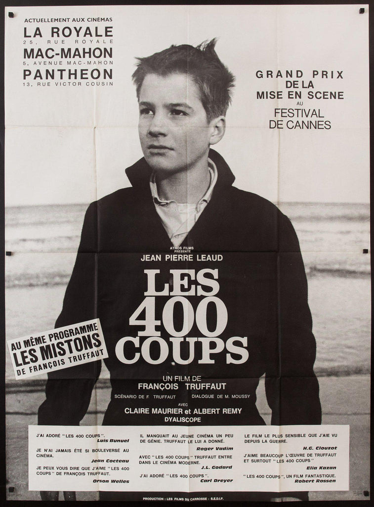 The 400 Blows (Les Quatre Cents Coups) Original Vintage Movie Poster
