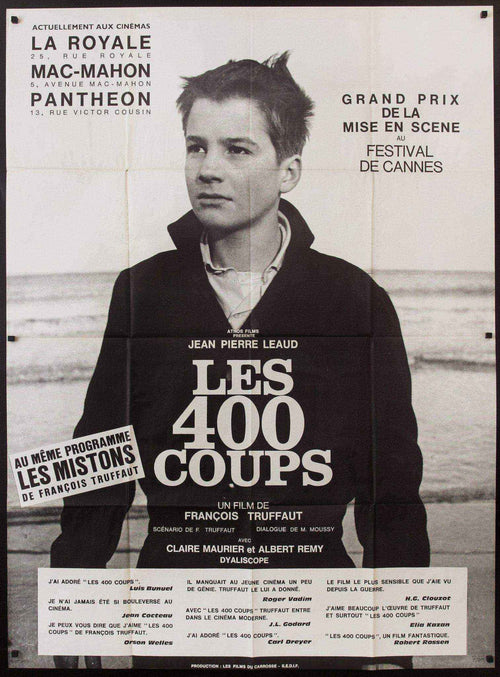 The 400 Blows (Les Quatre Cents Coups) Original Vintage Movie Poster