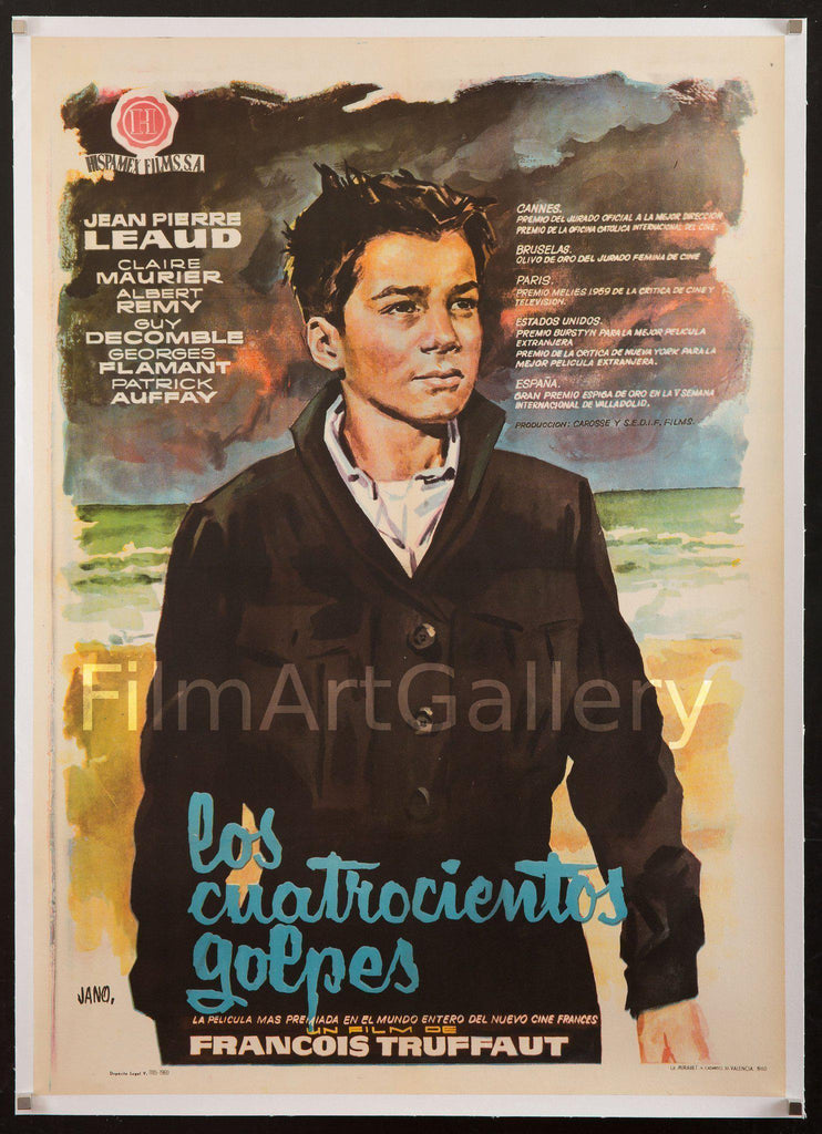 The 400 Blows (Les Quatre Cents Coups) Original Vintage Movie Poster