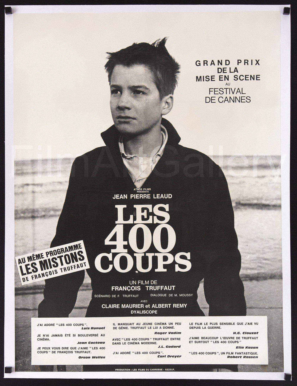 The 400 Blows (Les Quatre Cents Coups) Original Vintage Movie Poster