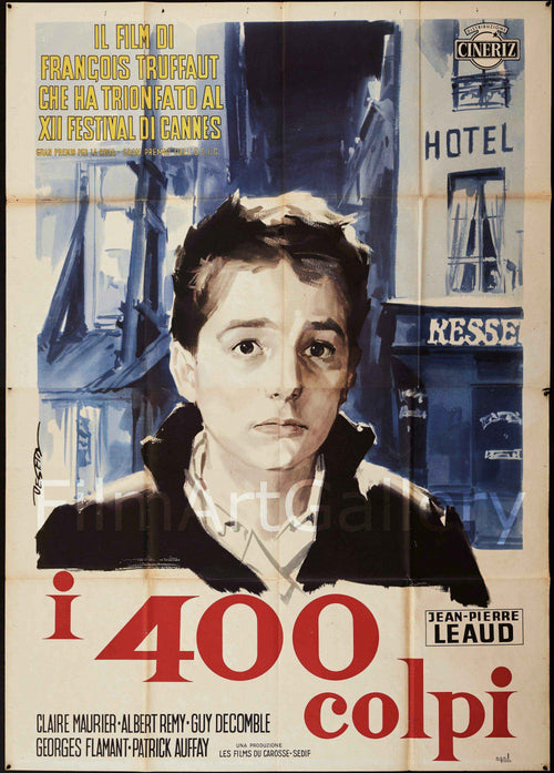 The 400 Blows (Les Quatre Cents Coups) Original Vintage Movie Poster