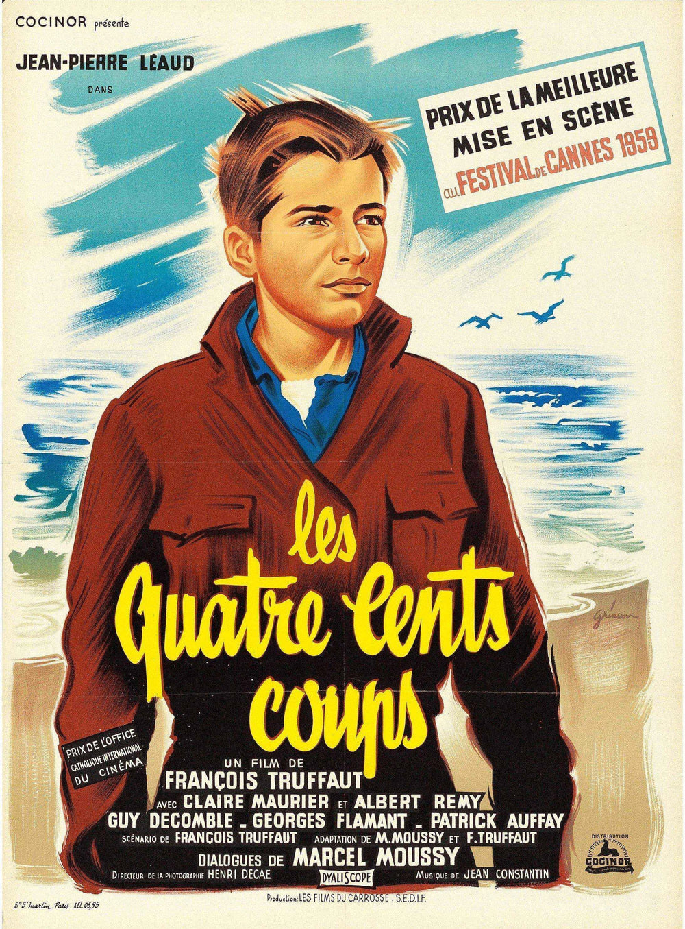 The 400 Blows (Les Quatre Cents Coups) Original Vintage Movie Poster
