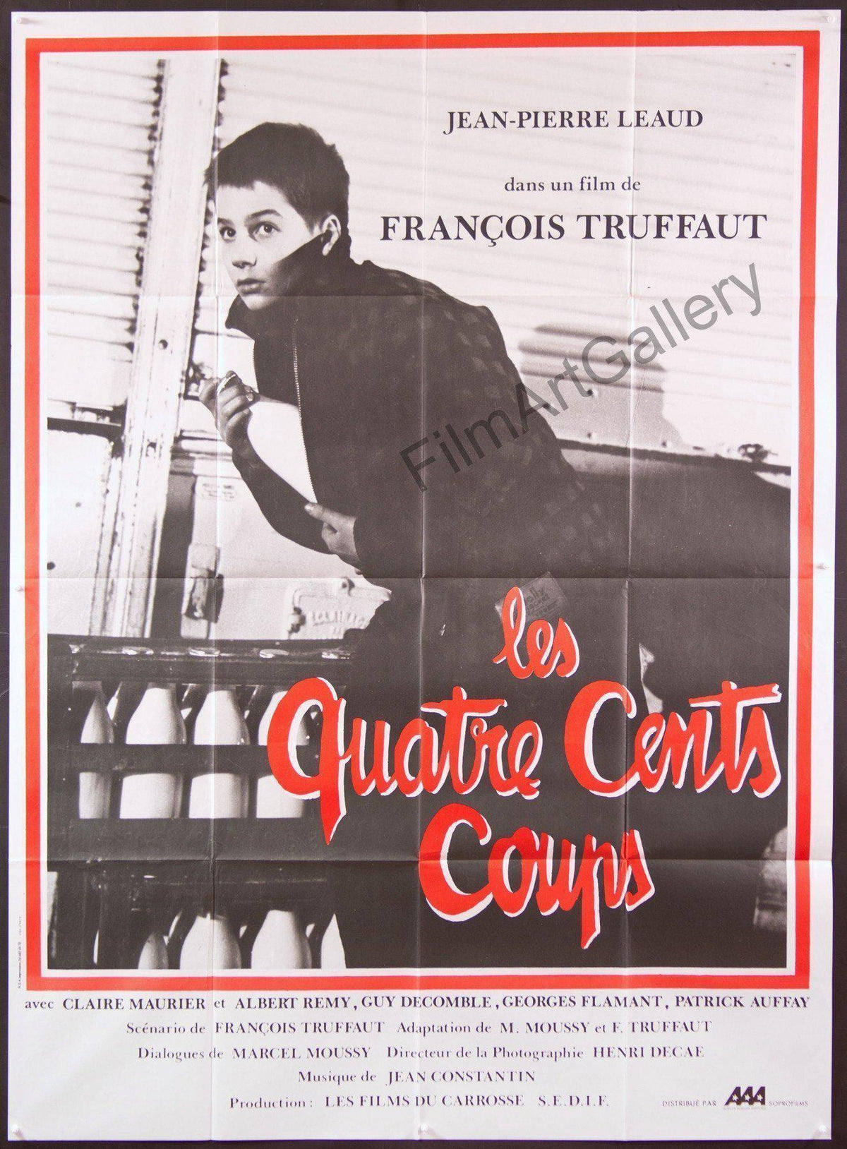 The 400 Blows (Les Quatre Cents Coups) Original Vintage Movie Poster