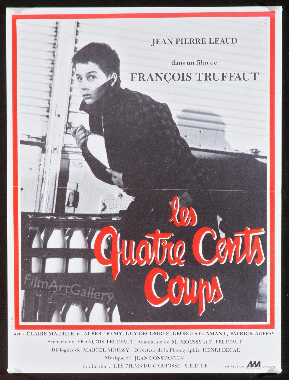 The 400 Blows (Les Quatre Cents Coups) Original Vintage Movie Poster