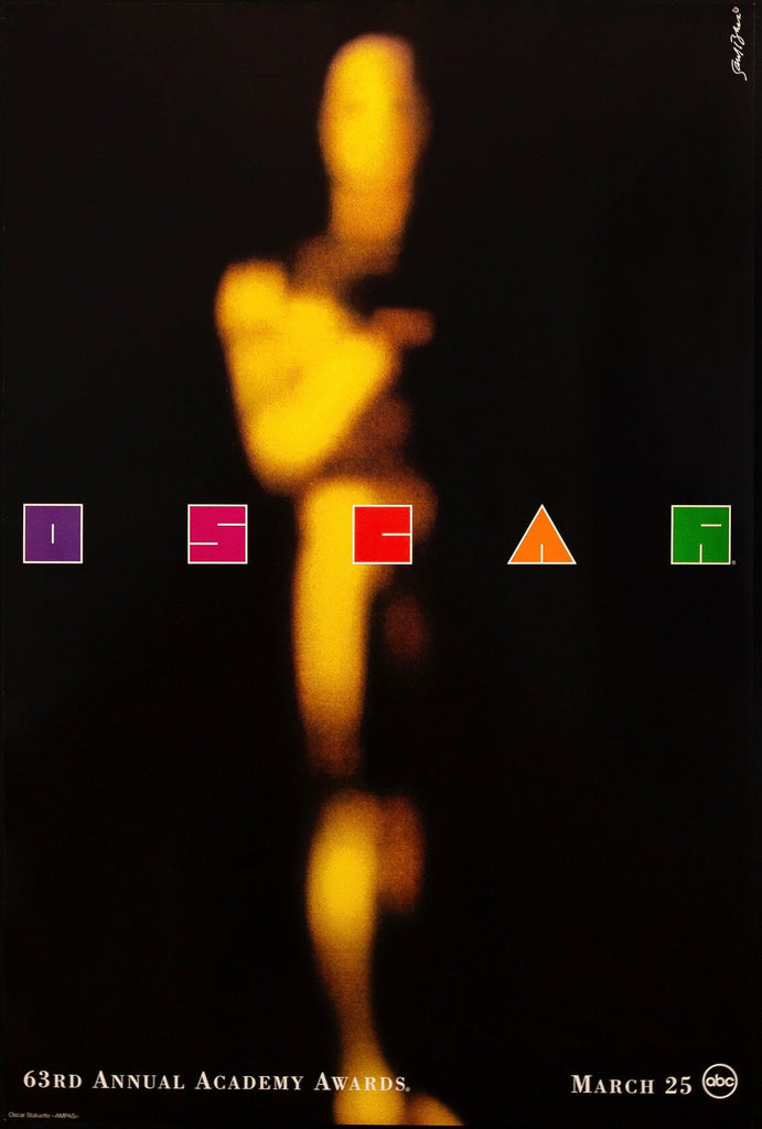 The 63rd Annual Academy Awards Original Vintage Movie Poster