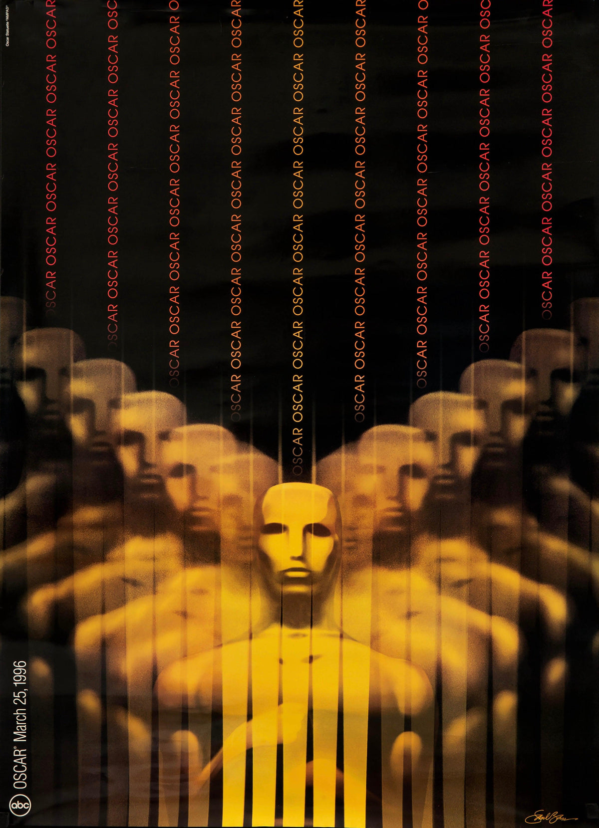 The 68th Annual Academy Awards Original Vintage Movie Poster