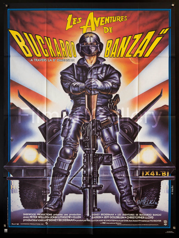 The Adventures of Buckaroo Banzai Movie Poster 1986 French 1