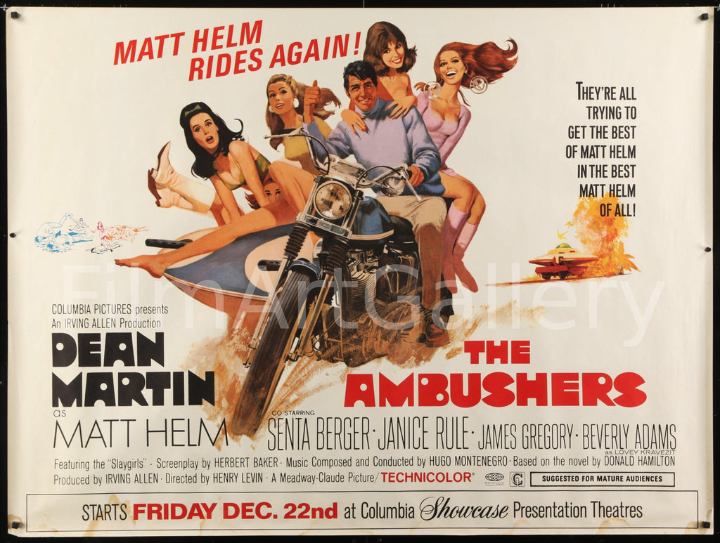The Ambushers Original Vintage Movie Poster