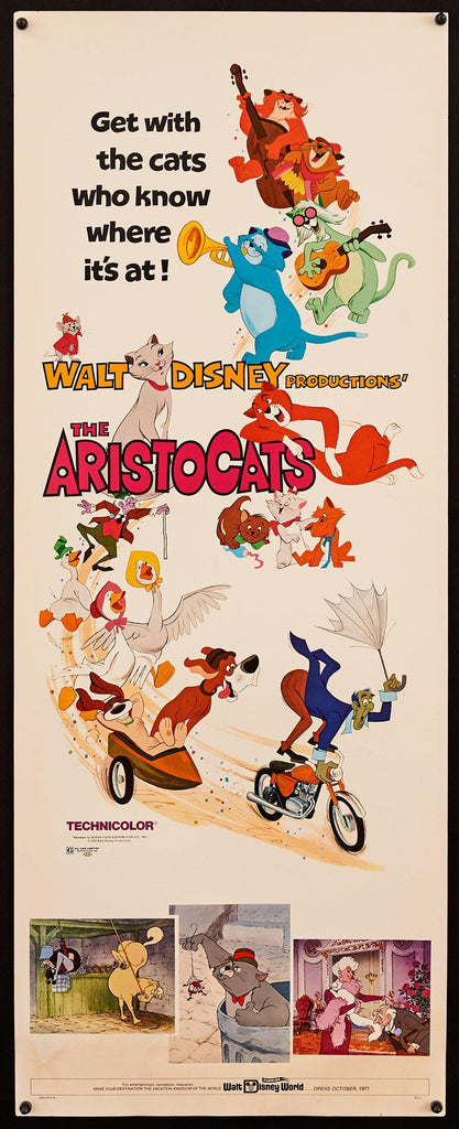 The Aristocats Original Vintage Movie Poster