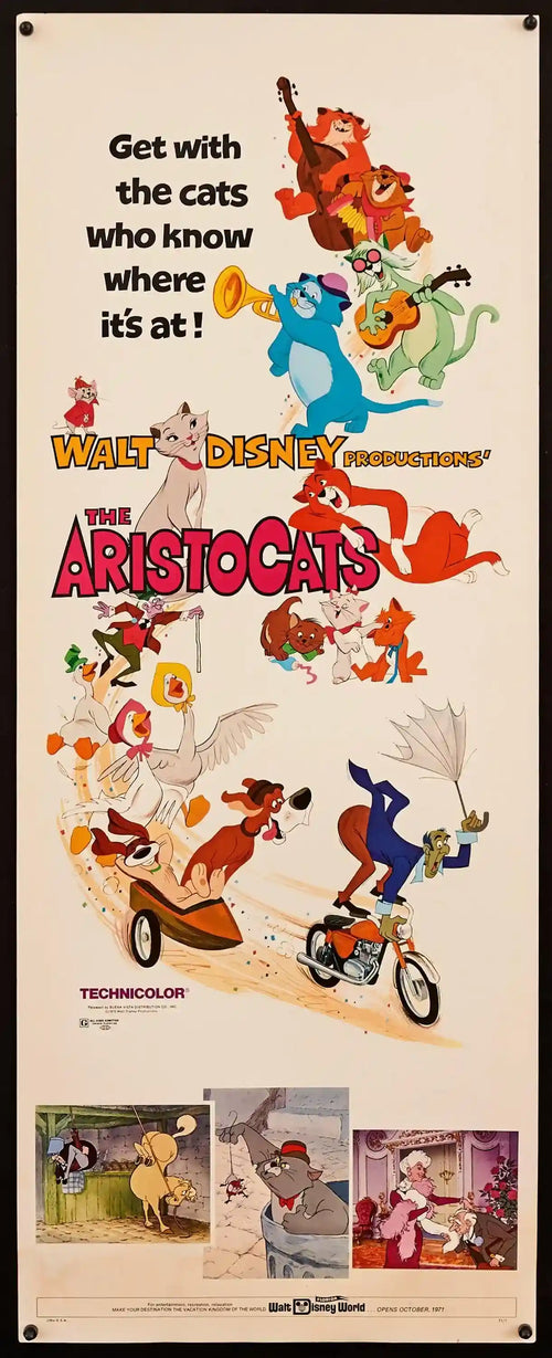 The Aristocats Original Vintage Movie Poster