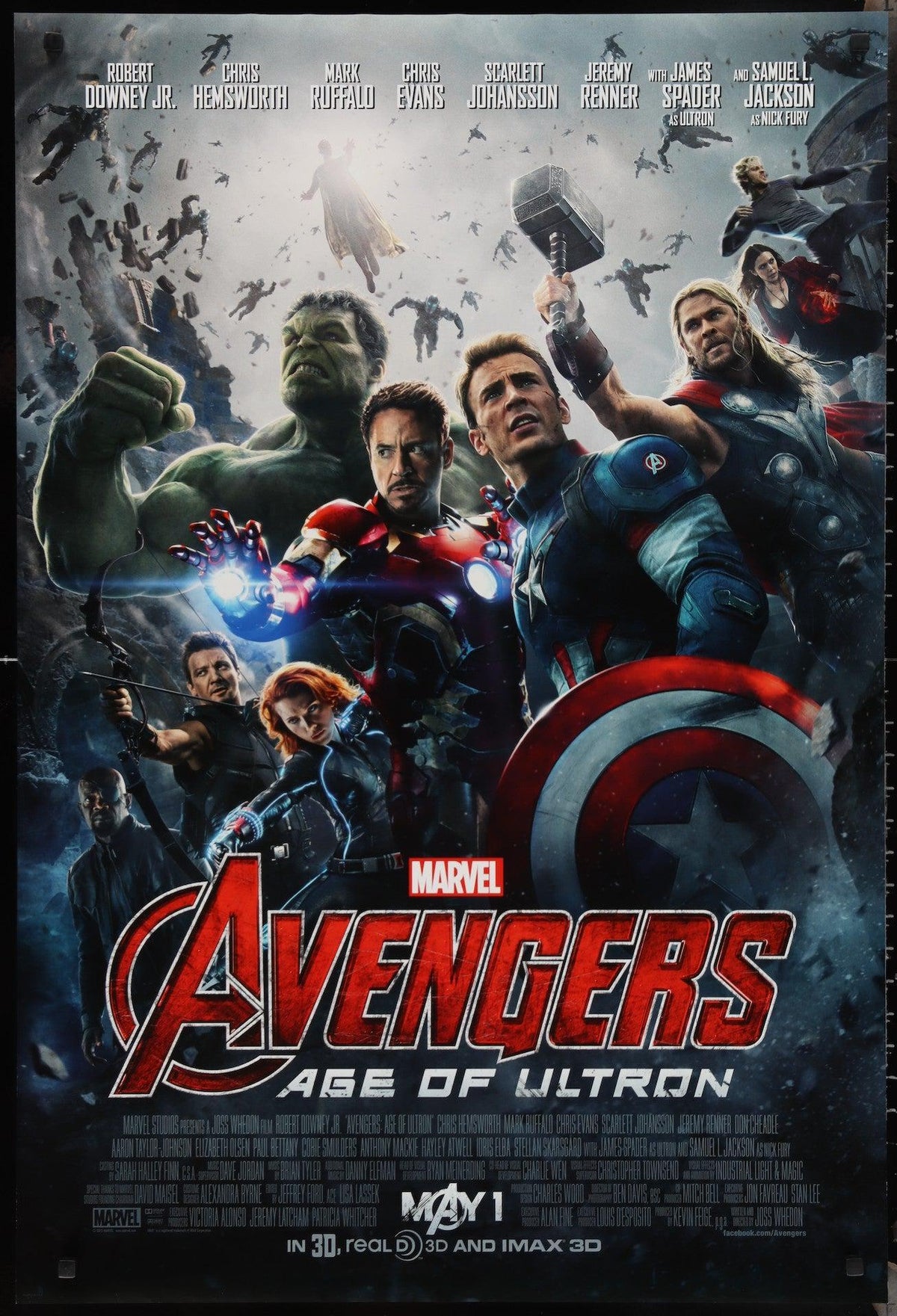 The Avengers: Age of Ultron Original Vintage Movie Poster