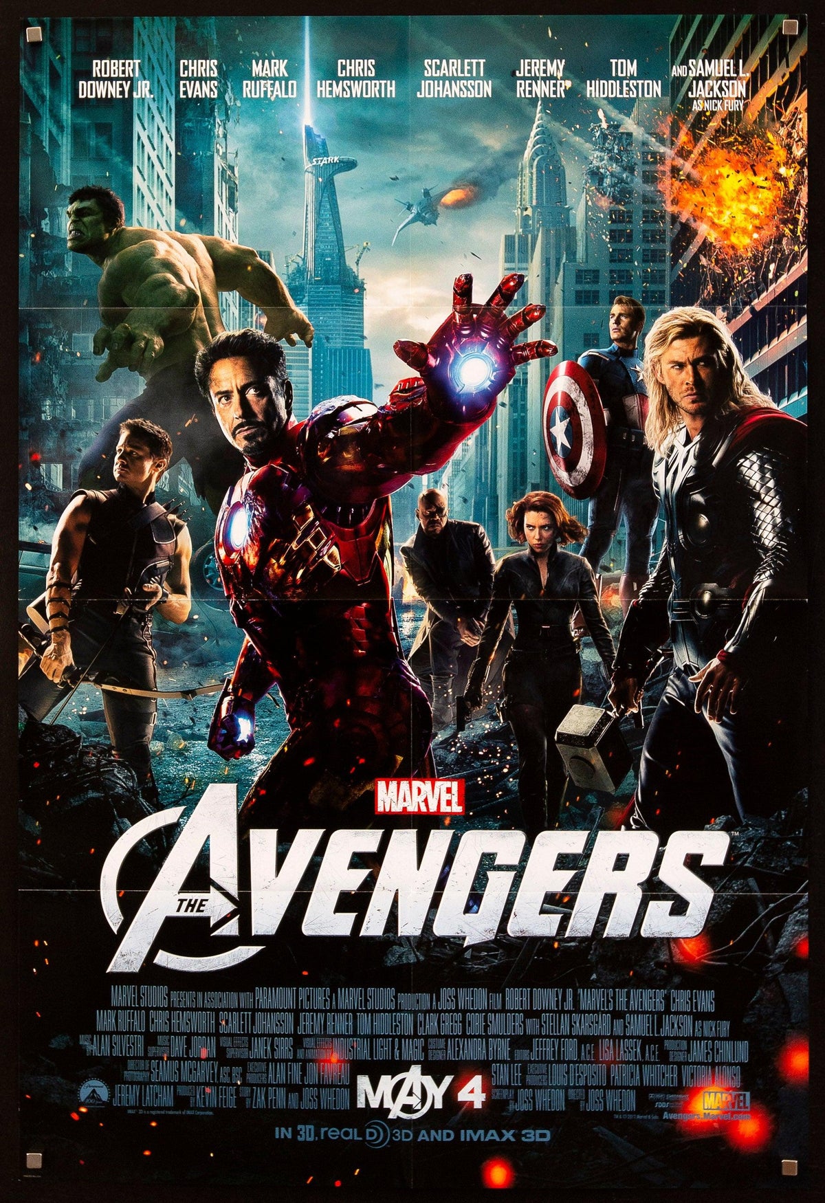 The Avengers Original Vintage Movie Poster