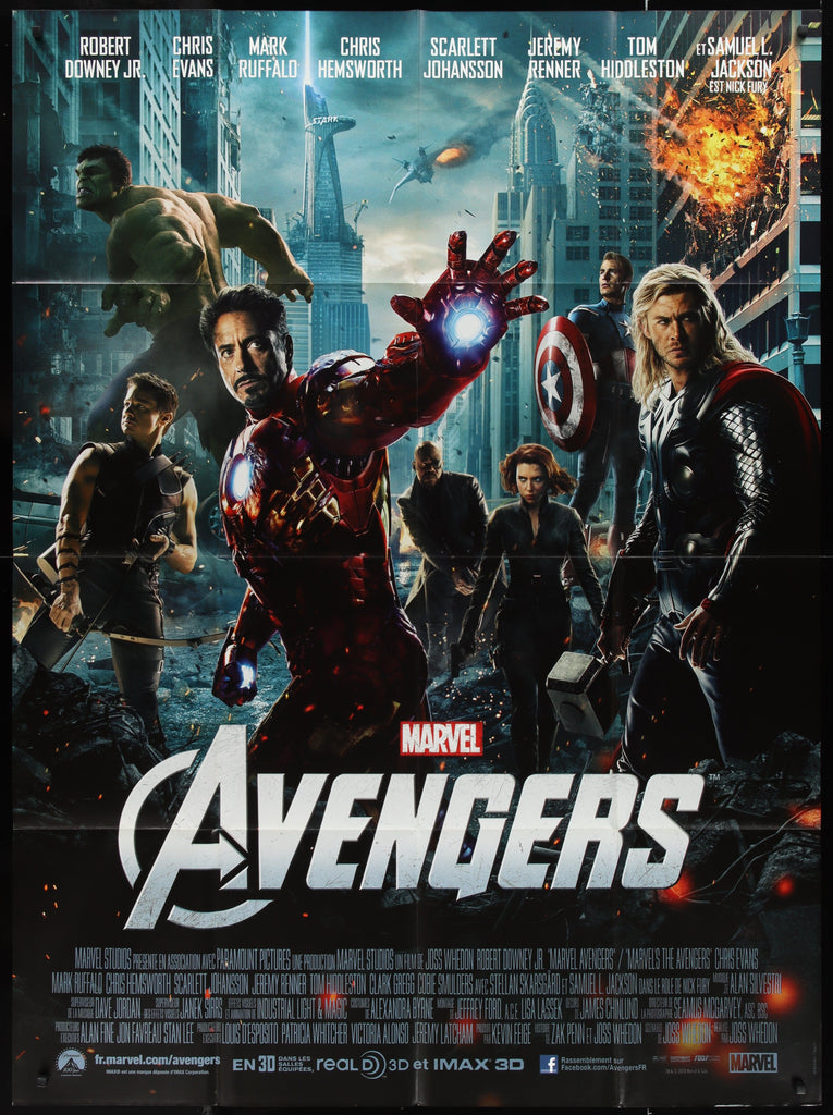 The Avengers Original Vintage Movie Poster